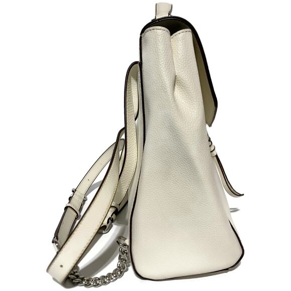 DKNY Women\'s White Leather Backpack Purse Bag 11x10x4 New York main image 8